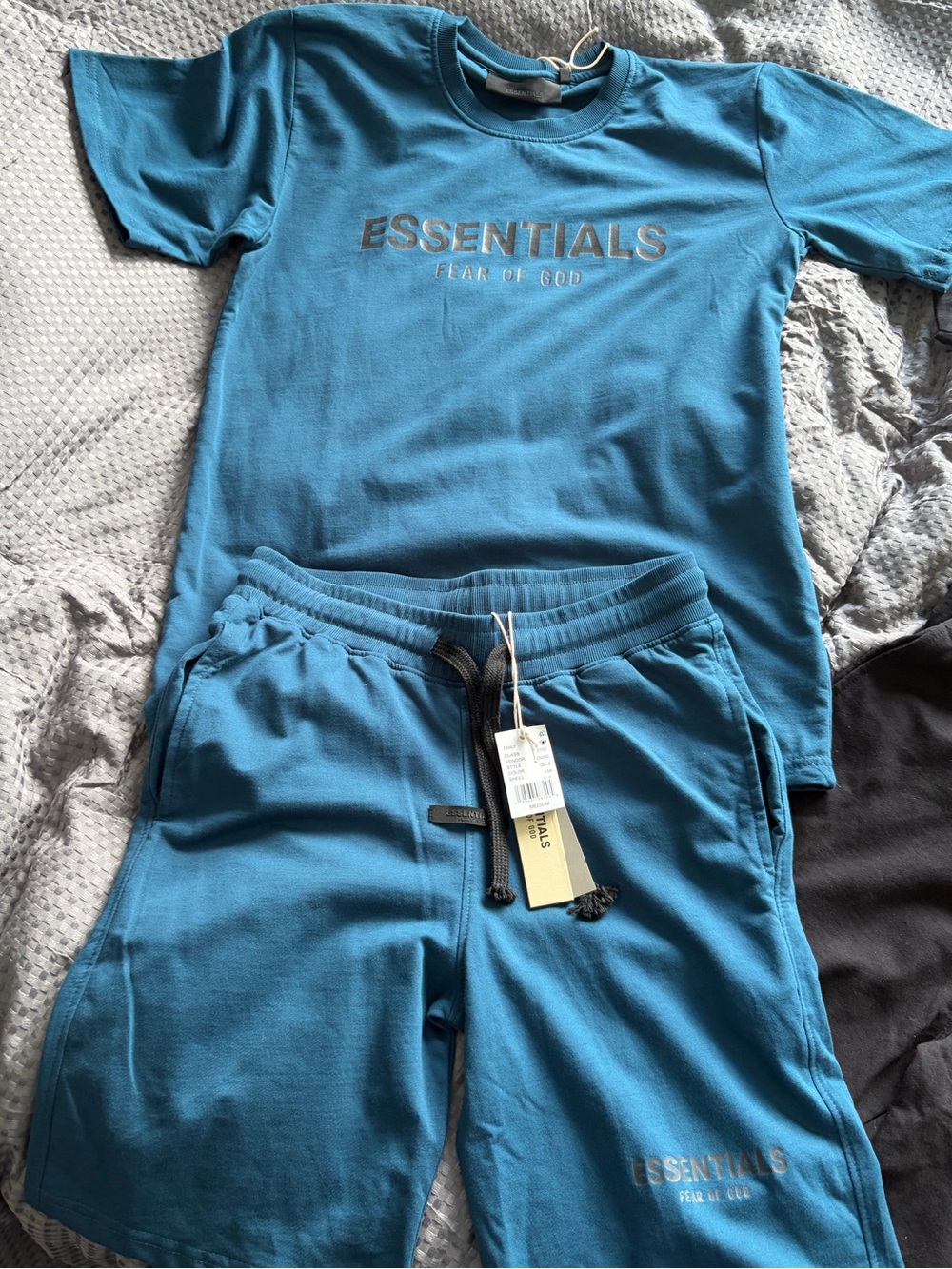 ESSENTIALS Men’s Shorts - Blue and Black size medium 2 for the price or one